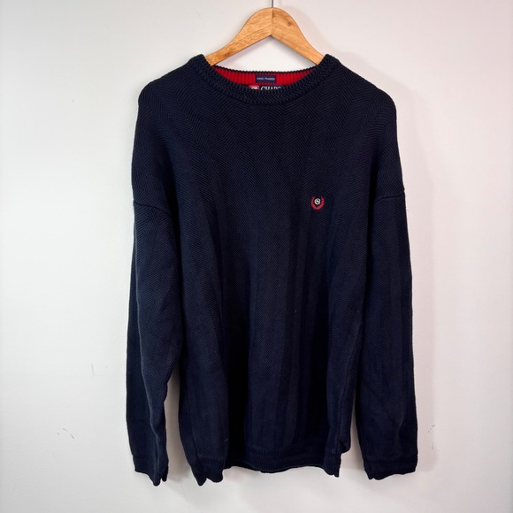 Chaps Other - Vintage 1990s Chaps Ralph Lauren Hand Framed Herringbone Sweater Size Large